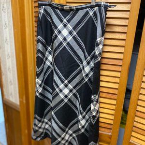 Vintage Charter Club Wool Blend Plaid Maxi Skirt